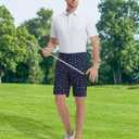 M MAELREG Golf Shorts Men Print Quick Dry 9" Stretch Lightweight Water-Resistant Flex Flat Front Fashion Mens Shorts Casual (Colorful Skull)