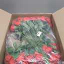 50 Pcs Red Artificial Roses in Bulk Fake Roses with Stems, 20" Long | Realistic Silk Roses for DIY Wedding Bouquets Tables Centerpieces Arrangements Party Baby Shower Birthday Home Decor Gift