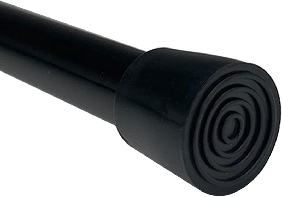 Small Short Tension Rod, 42 Inches Rust-Resistance Spring Adjustable Rods, Black