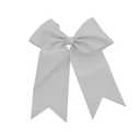 Motique Accessories Jumbo Bow Clip with Tails, Light Grey