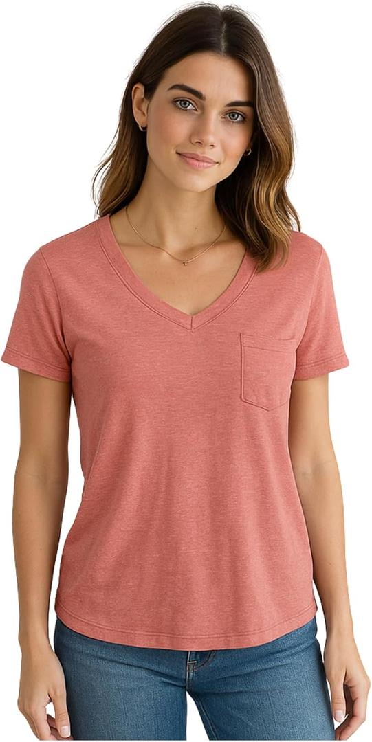 Star Vixen Women's V-Neck-t-Shirt (Coral)