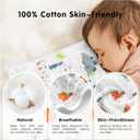 Muslin Burp Cloths 100% Cotton 20''x10'' Hand Washcloths for Baby, Super Soft and Absorbent 6 Layers Baby Burping Cloth for Boys Girls (Dinosaur & Animals, 6 Pack) (Car)