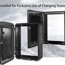 EV Charger Outdoor Enclosure, Charger Station Box for Tesla Wall Connector, Indoor/Outdoor Cover,IP65 Waterproof,L19.6 xW9.8 xH27.5, Dark Gary