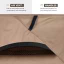 ULTCOVER Round Patio Furniture Cover - Outdoor Waterproof Table with Chair Set Cover 92 inch, Brown