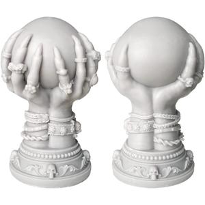 Skull Rose Crystal Ball & Ghost 3D Silicone Molds for Resin Candle & Body Soap Making