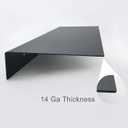 EADOT Matte Black Metal Floating Shelf (24 inch x 8 inch) Stainless Steel Heavy Duty Floating Shelves, Linear Metal Shelf, Display Ledge Wall Mounted Shelve Fits 16" Studs