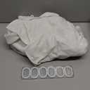 White Linen Shower Curtain for Bathroom Cream Boho Farmhouse Shower Curtains Natural Aesthetic Bath Decor Weighted Cloth Fabric Linen Textured Bath Curtain Liner with Hooks Set, White Linen, 78 Inch