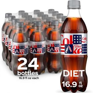 Diet Coke Diet Soda, 16.9 fl oz Bottles, 24 Pack - Cola Soft Drinks Exp February/03/25
