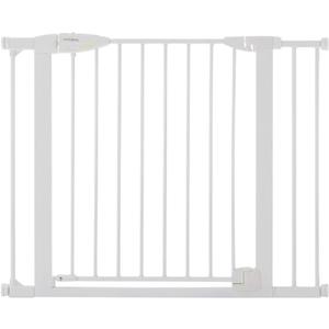 North States 5024129 30 x 29.75-40.5 in. Toddleroo White Metal Auto-Close Gate