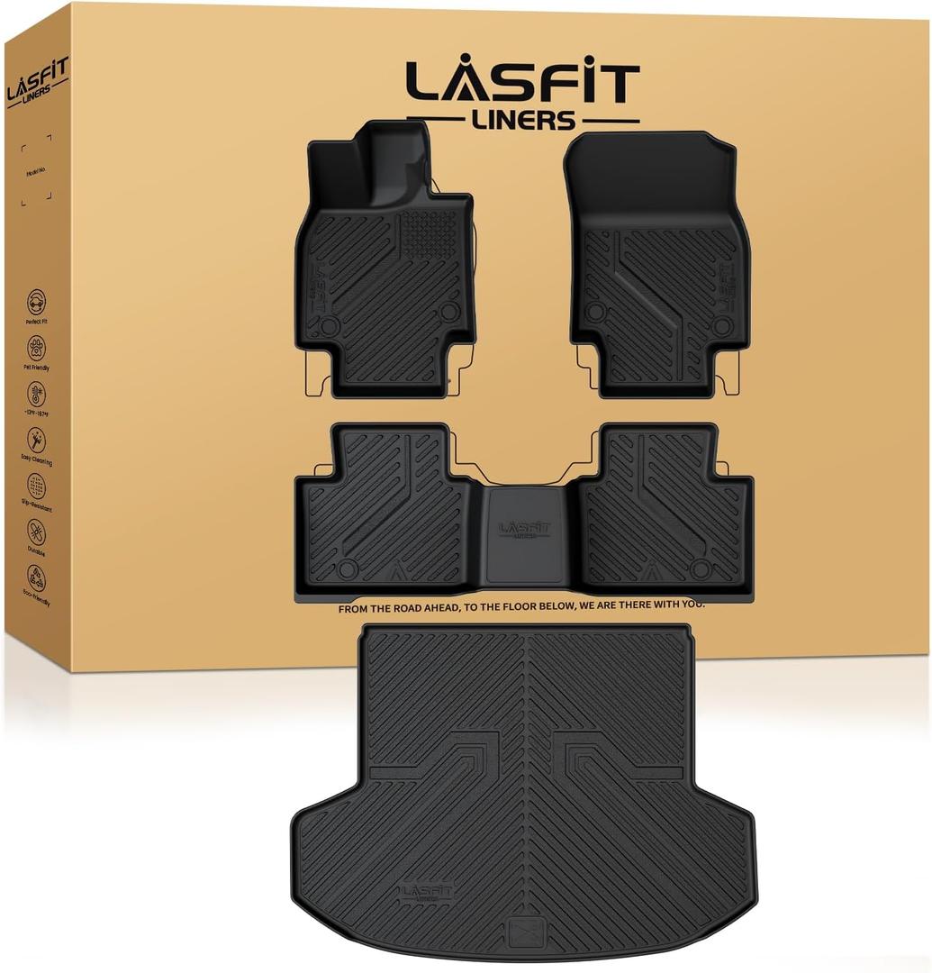LASFIT Floor Mats for Toyota Crown Signia 2025-2026, with Cargo Mat
