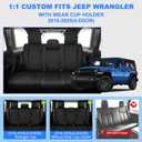 Custom Fit Seat Covers for Jeep Wrangler JL 4-Door 2018-2025 5-Seats