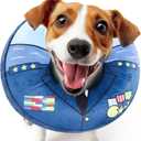Soft Dog Cone Alternative - Adjustable Recovery Collar for Post-Surgery, Neck Donut E-Collar for Small Medium Large Dogs, Comfy Elizabethan Substitute (L (12.5"-18"))