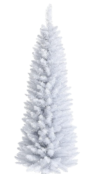 Knitgrip 6ft Pre lit White Christmas Ribbons Holiday Party Decorations