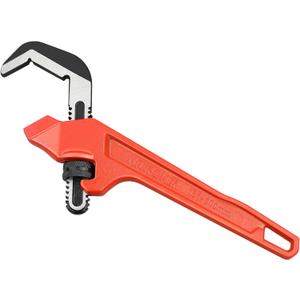 MAXPOWER Adjustable Offset Hex Wrench, 12 Inch, Red, Cast Iron