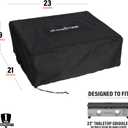 Blackstone 1724 22" Tabletop Griddle Cover for griddles Without a Hood or Hard Cover, Weather Resistant, Black