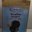 Graco SnugRide SnugFit Infant Car Seat, Baby Car Seat with Anti Rebound Bar for Extra Safety, No-Rethread Harness, LATCH Equipped Carseat, Baby Essentials, Gift for New Parents, Gotham, Manufacturing date 03/09/2026