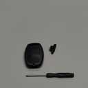 No Key Cutting or Programming Needed Replacement Keyless Entry Key Fob Shell Case Fit for Honda 2006-2013 Civic EX / 2003-2012 Accord / 2009-2015 Pilot /2005-2006 CR-V (1-Black)