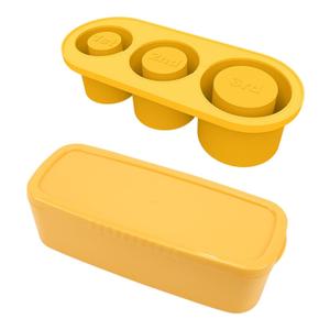 Ice Cube Tray with Lid and Bin Flexible Coffee Ice Tray for Bar Coffee Party Yellow | Kitchen, Dining & Bar | Bar Tools & Accessories | Ice Cube Trays & Molds