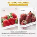 Refrigerator Deodorizer, Newly 2-in-1 Fridge Deodorizer, More Effective Than Baking Soda. Deodorizer Suitable For Refrigerators, Cars & Indoor Spaces, Food-Grade Material, Grapefruit Flavor (4 pcs)