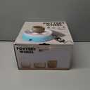 Goody King Mini Pottery Wheel-9.4Pottery Wheel for Adults Beginners Kids, Upgraded Movable Turntable with Adjustable Speed with 16 Pottery Shaping Tools, Supports Forward and Reverse Rotation-Pink