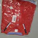 3 Pack Men's Polo Shirts Quick-Dry Short Sleeve Athletic Polo Shirts Moisture Wicking Business Casual Golf Shirts (Red, XXXL)