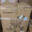 Ultra Lightweight Folding Transport Wheelchair for Seniors & Adults, Gold | Portable Chair, 12" PU Rear Wheels, Supports 300lbs, Compact for Daily Use & Travel