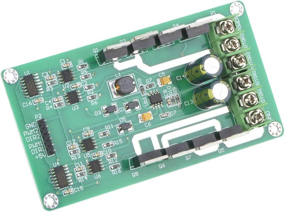 H-Bridge Driver Chip, 10A Motor Driver Module, Low Resistance, Long Life Brake, Fast N Channel H-Bridge DC, for PWM Modulation Braking Function