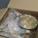 JONATHAN Y 7" Brass Gold Classic Industrial Metal Adjustable Arm LED Wall Sconce for Bedside Reading, Farmhouse Swing Arm Wall Lamp with Metal Shade, Hardwired