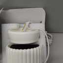 Ceramic Wax Melt Warmer with 1 pc Silicone Dish Candle Warmer for Scented Wax Electric Fragrance Burner for Home, Office, Bedroom - Gift & Dcor