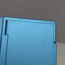 Vizvera for Samsung Galaxy Z Fold 6 Case RFID Wallet with Cards Holder [Hinge Cover] [Camera Cover] Shockproof Silicone Protective Phone Case for Z Fold 6 2024-Lake Blue