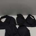 Lemef 3-Pack Seamless Sports Bra Wirefree Yoga Bra with Removable Pads for Women (XXX-Large, 3black)