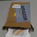 4x6 Picture Frame with Mat for 3.5x5, Wavy Edge Wooden Real Glass Photo Frame for Tabletop and Wall Hanging, White, 1 Pack