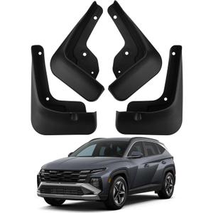 Mud Flaps Compatible with 2025 Hyundai Tucson Accessories 2024 2023 2022 All Weather Fender Guard Mudguards Sediment Protection No Need to Drill HolesNOT FIT N Line
