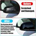 Compatible with Tesla Model Y Juniper Mirror Guard Covers 2025 2026, 2PCS Left Driver Right Passenger Side Rearview Mirror Protector Cap for Tesla Model Y Juniper Accessories (Glossy Black)