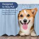 Wrap Around Dust Ruffle Bed Skirt - Light Blue - Twin/Twin XL Size Beds with 12 Inch Drop - Elastic Strap - Adjustable Pleated Bedskirt with Brushed Fabric and Wrinkle Free - Women, Men, Kids & Teens
