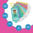 Prayer Cards for Kids - Each Set Includes 42 Cards on a Plastic Ring - 12 Sets