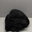 PAVILIA Black Sherpa Throw Blanket for Couch, Warm Plush Pom Pom Throw, Fuzzy Sofa Blanket, Lightweight Soft Cozy Fluffy With Pom Poms, 50x60