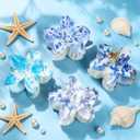 3 x 4 PCS Flower Hair Clips for Women Medium Floral Claw Clips