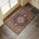 Collive Washable Indoor Door Mat, Non Slip Retro Entryway Rug 20" x 32" Doormat, Quick Absorbent Door Mat Indoor Entrance Small Rug, Front Doormat Welcome Floor Mats for Kitchen Home Patio