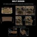 Compact MOLLE Trauma Pouch Quick Release IFAK Medical Pouch for Tactical Airsoft Combat Belt Vest Carrier