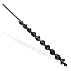TCBWFY 24 Inch Auger Drill Bit for Planting - 1.2"x24" Long Handle Easy Planter Garden Auger - Bulb & Bedding Plant Augers - Post Hole Digger for 3/8”Hex Drive Drill