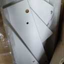 VASAGLE Slim Storage Cabinet, Narrow Storage Organizer with Slide Out Drawers, Freestanding Toilet Paper Holder, Small Space Skinny Cabinet for Bathroom Kitchen Corner, Cloud White UBBC847P31