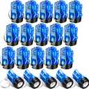 20 Pcs Mini Flashlight Keychains Bulk Plastic Portable Handheld LED Key Chains for Birthday Party Favors(Blue)