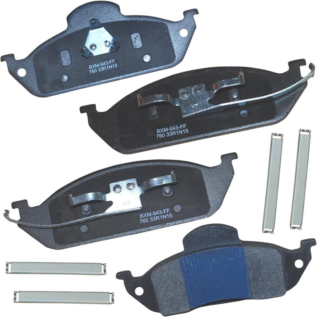 Bendix Premium SBM760 Semi-Metallic Front Brake Pads for Mercedes-Benz ML320 2003-1998, ML350 2005-2003, ML430 1999-1998