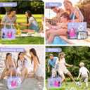 6 Packs,Accessories for Medium XL Bogg Bag,Includes Silicone Phone Holder,PVC Insert Bag,Hooks,and Keychain.Accessories Can Be Installed Inside or Outside (Rose red)