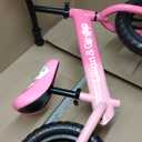 Lilian&Gema Toddler Balance Bike Colorful Lighting, 12'' Kids Balance Bike for 2-5 Years Old with Adjustable Seat & Handlebar, Toddler Gift Bike Suitable for Boys and Girls Ages 2 3 4 5 (pink)