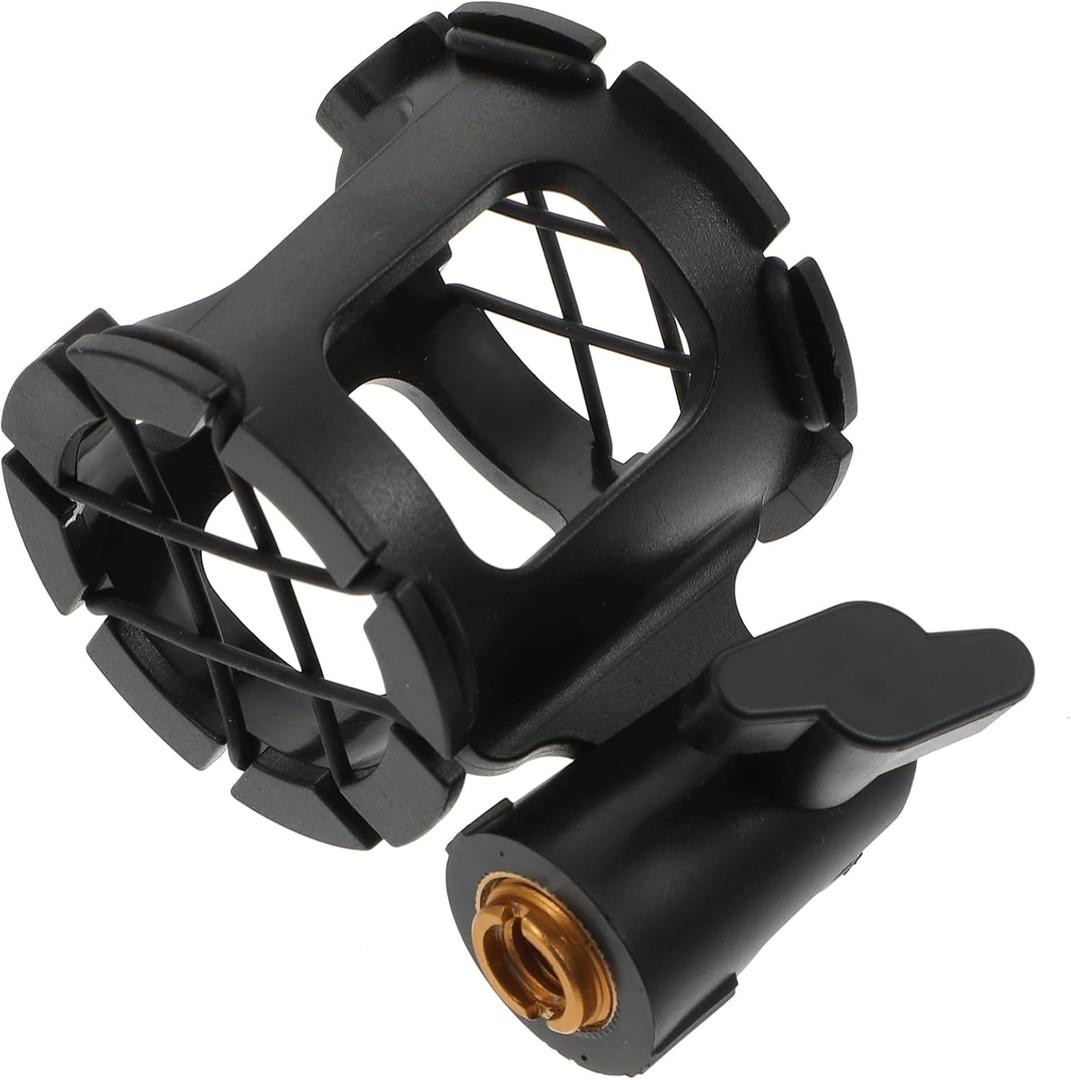 Microphone Shockproof Stand Rack - Mic Holder Mount for Comfortable Use Beehive Shape Design for Home Performance Settings