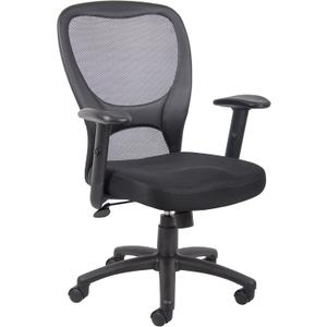 Boss Office Products Budget Mesh Task Chair in Black
