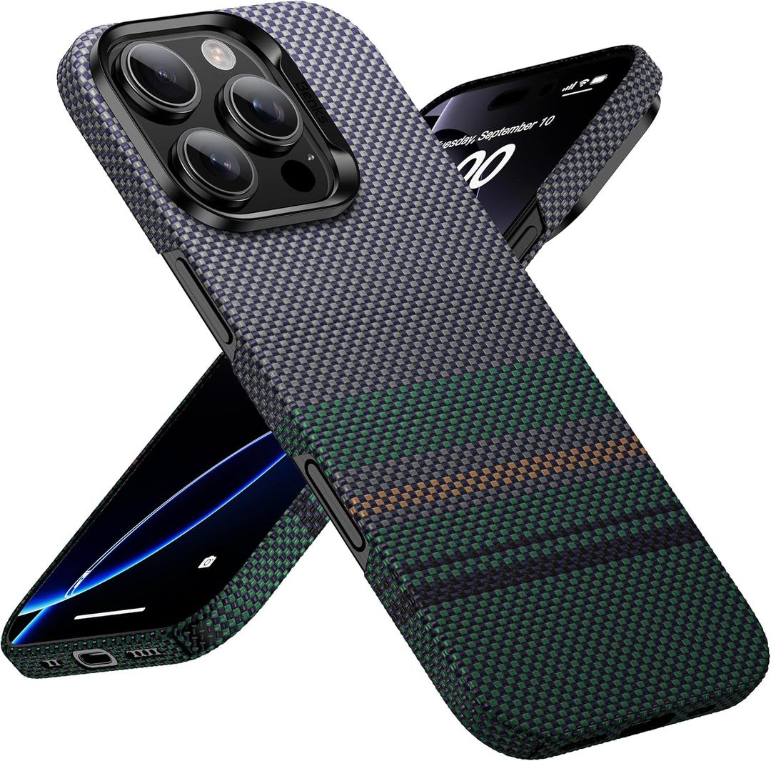 BENKS for iPhone 16 Pro Max Case Compatible with Magsafe, [Aurora ArmorAir] Built with Dupont Kevlar 600D Aramid, Ultra Slim & Lightweight iPhone 16 Pro Max Minimalist Case (iPhone 16 Pro Max)