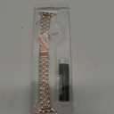 MioHHR Slim Metal Band Compatible with Apple Watch Band 42mm(Series 11 10) 41mm(Series 9 8 7) 40mm(Series 6 5 4 SE3/2/1) 38mm(Series 3 2 1),Stainless Steel iWatch Bands for Women,Rose Gold